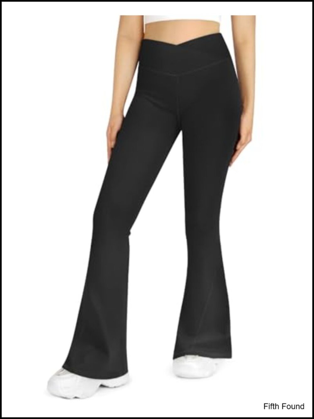 Flare Leggings High Waisted Crossover Tummy Control Yoga Pants